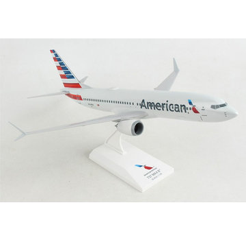 SkyMarks B737-8 MAX American 2013 livery  1:130 with Wifi Dome and stand