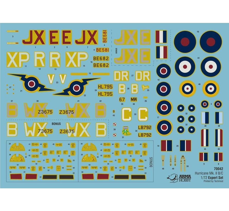 Hurricane Mk.IIb/c Expert Set 1:72