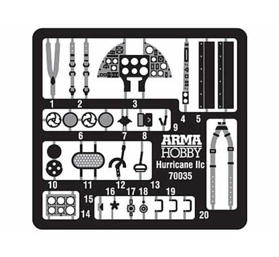 Hurricane Mk.IIb/c Expert Set 1:72