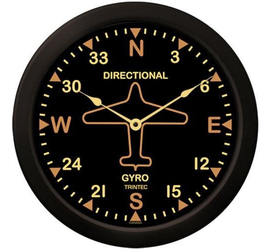 Vintage Directional Gyro Clock- 14" Dia.