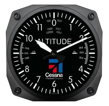 Trintec Industries Cessna Altimeter Clock 6"