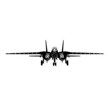 The Vintage Sign Co. F14 Tomcat Silhouette Plasma Metal Sign