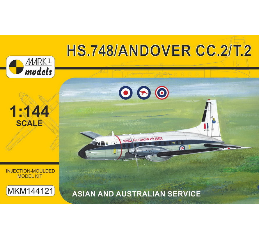 Mark 1 HS748 Andover CC.2/T.2  Asian & Australian Service 1:144 New 2020