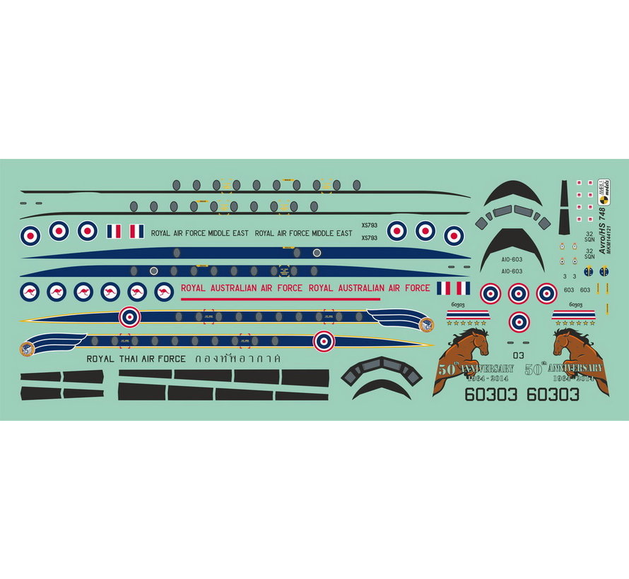 Mark 1 HS748 Andover CC.2/T.2  Asian & Australian Service 1:144 New 2020