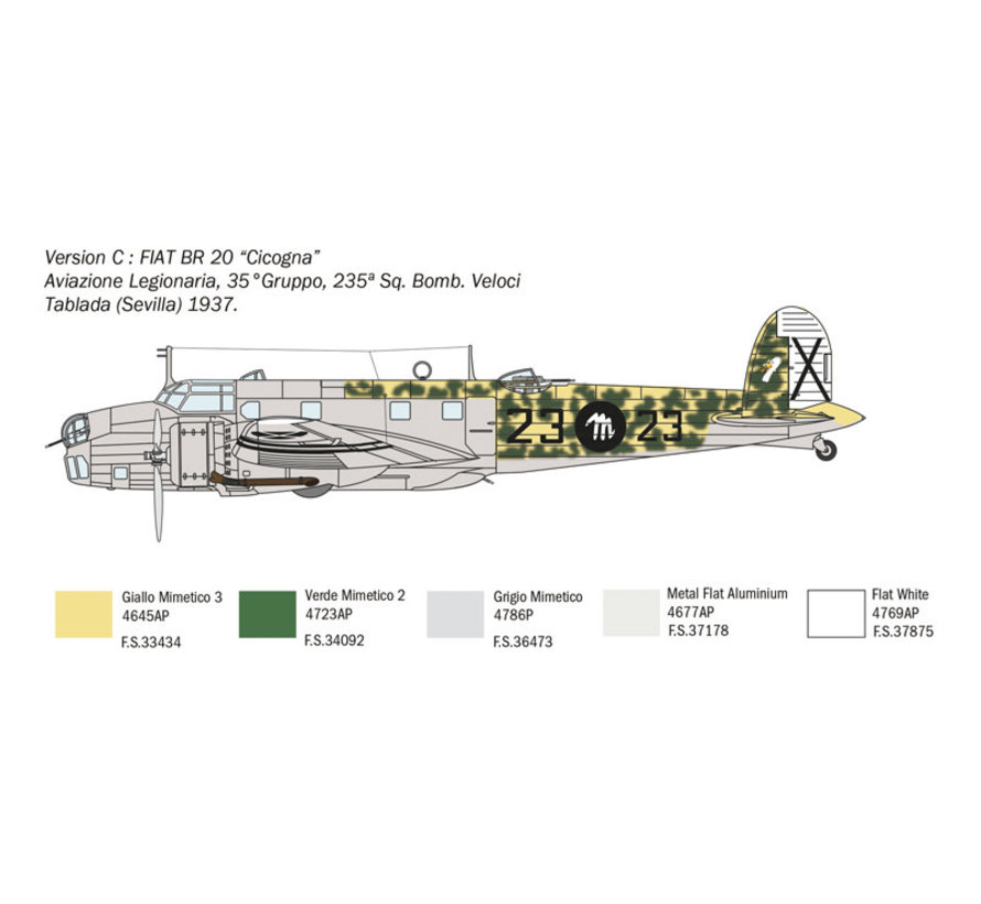 Fiat BR20 'Cicogna' 1:72 Battle of Britain 80th Anniversary