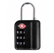 Austin House Lock Combo 3 Dial Black TSA Approved