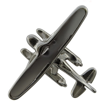 Johnson's Pin Cessna Floatplane (3-D cast) Silver Plate