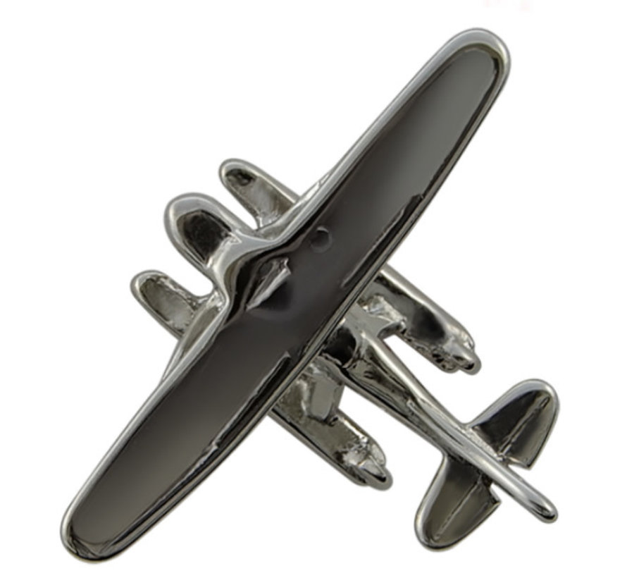 Pin Cessna Floatplane (3-D cast) Silver Plate