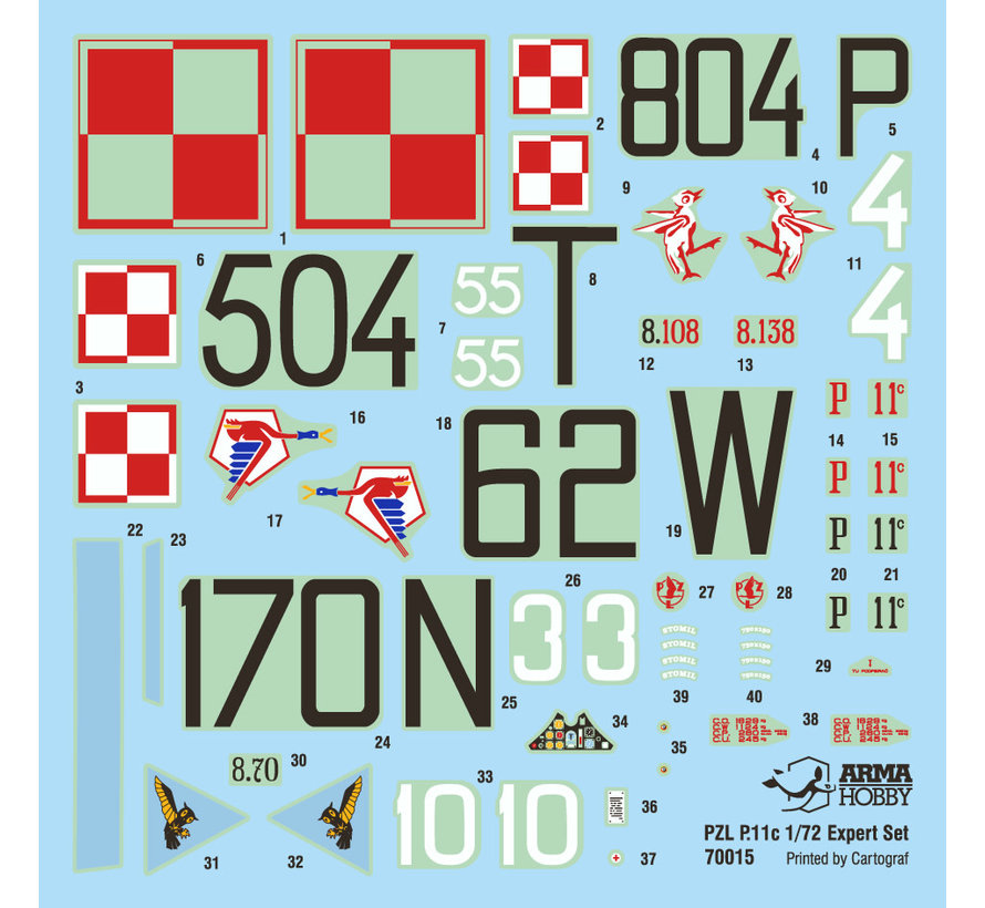 PZL P.11c Expert set 1:72