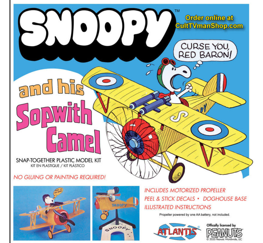 Snoopy and His Sopwith Camel snap together kit