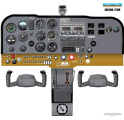 Aviation Training Graphics Cockpit Training Poster Cessna C172M