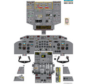 Aviation Training Graphics Cockpit Training Poster Dash 8-300 EM 24" x 33"