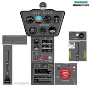 Aviation Training Graphics Cockpit Training Poster Robinson R22 Beta