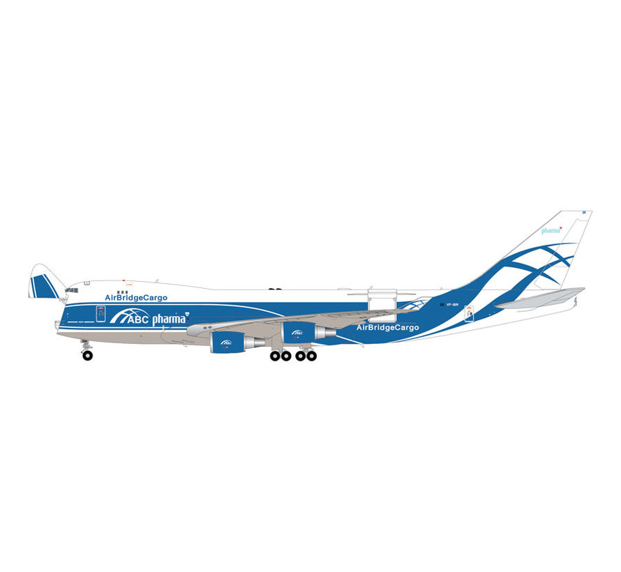 B747-400ERF Air Bridge Cargo VP-BIM 1:200 interactive