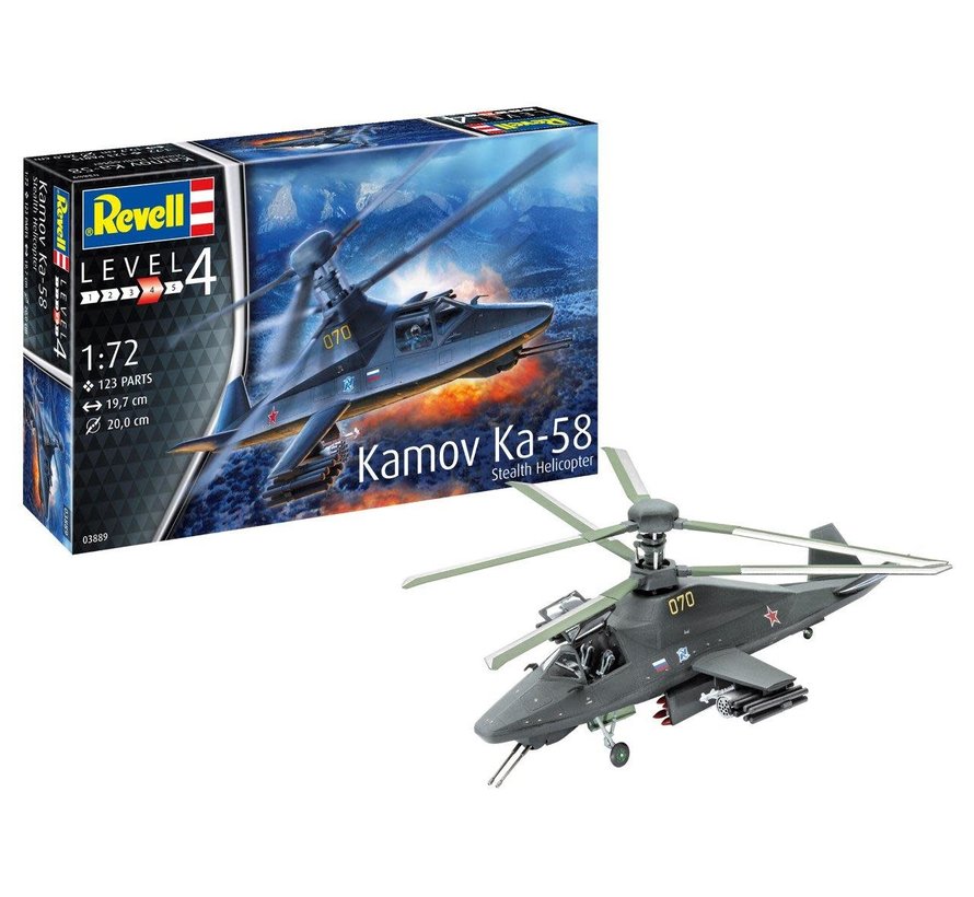 Kamov KA-58 Stealth Helicopter 1:72 [Ex-Zvezda]