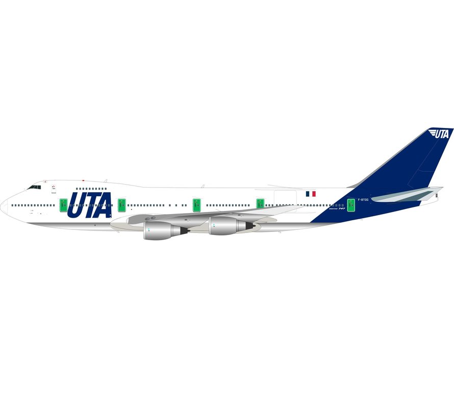 B747-200BM UTA F-BTDG 1:200 with stand