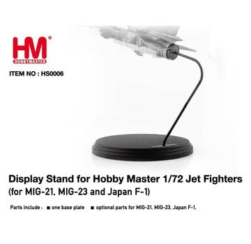 Hobby Master Display stand for 1:72 scale MiG-21, MiG-23 & F-1 JASDF models.