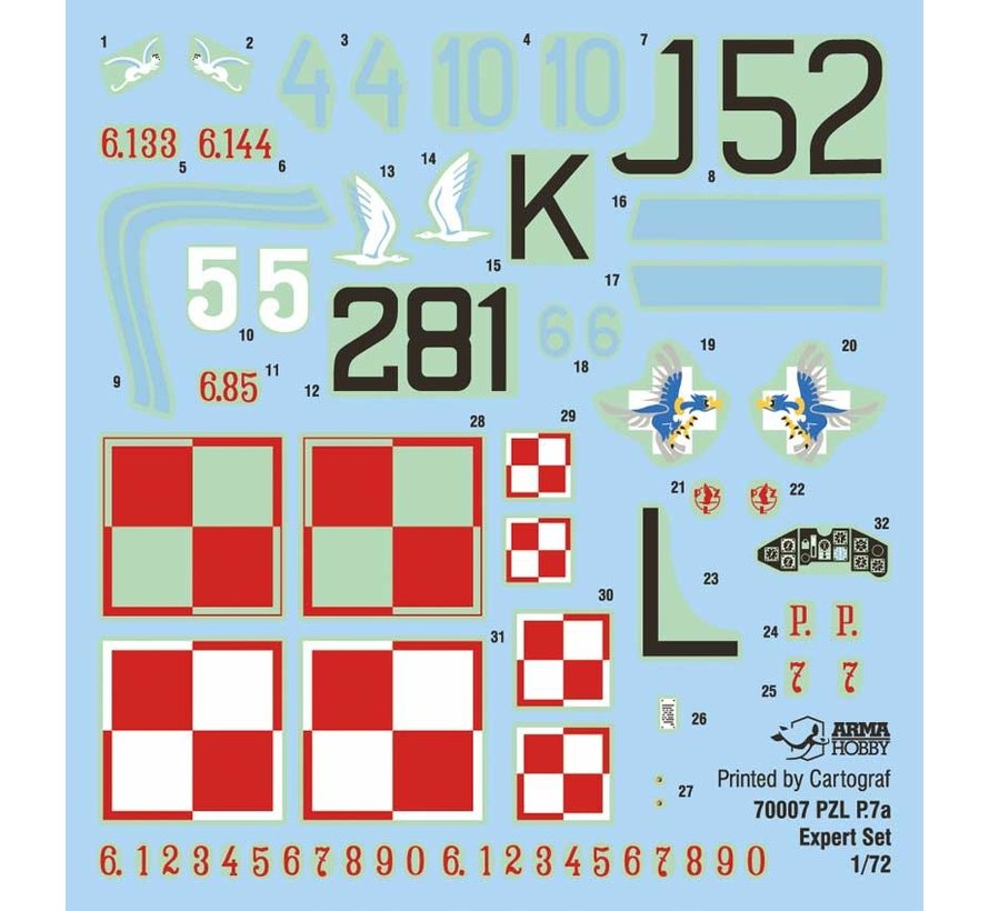 PZL P.7a Expert Set 1939 1:72 Kit