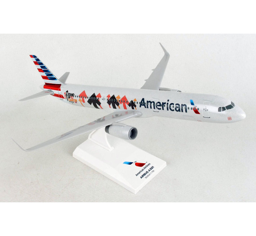 A321S American 2017 livery Stand up to Cancer 1:150 with stand