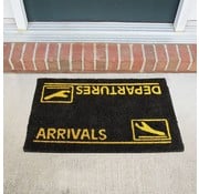Sporty's Doormat Arrivals & Departures 18" x 30"