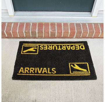 Sporty's Doormat Arrivals & Departures 18" x 30"