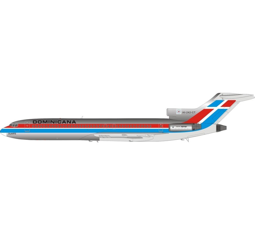 B727-200 DOMINICANA HI-242-CT 1:200 with stand