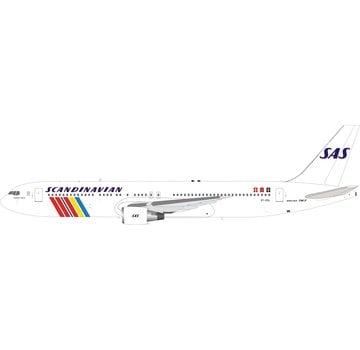 InFlight B767-300ER SAS Scandinavian 1983 livery OY-KDL 1:200 with stand