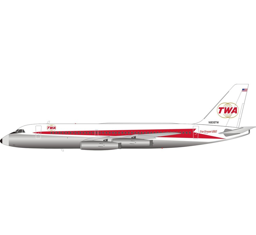 Convair CV880 TWA Starstream livery N806TW 1:200