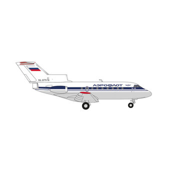 Herpa YAK40 Aeroflot RA-87578 1:200 with stand