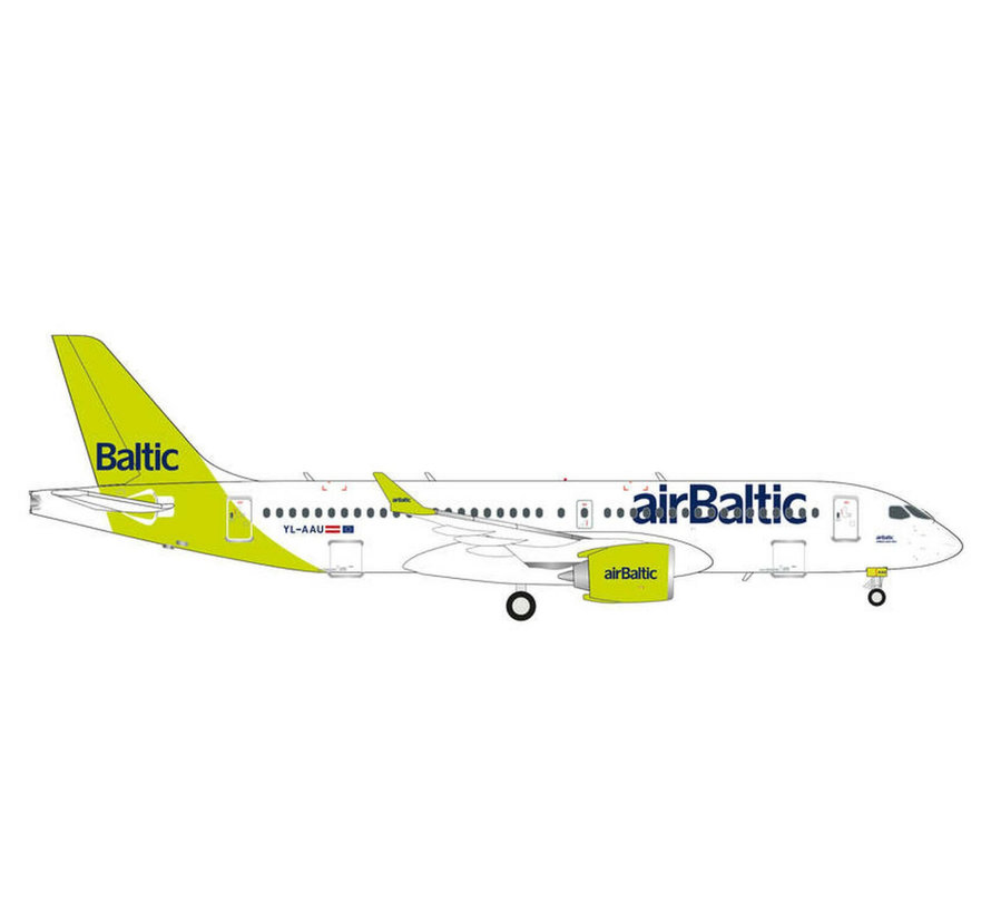 A220-300 (CS300) Air Baltic new livery 100th A220  YL-AAU 1:200