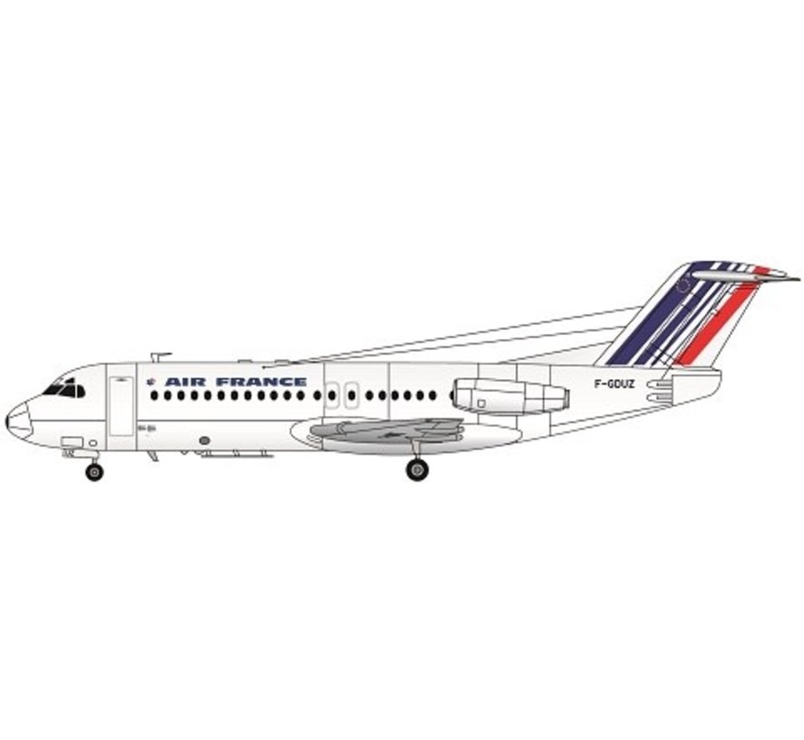 Fokker F28-4000 Air France Newer colours 1:144