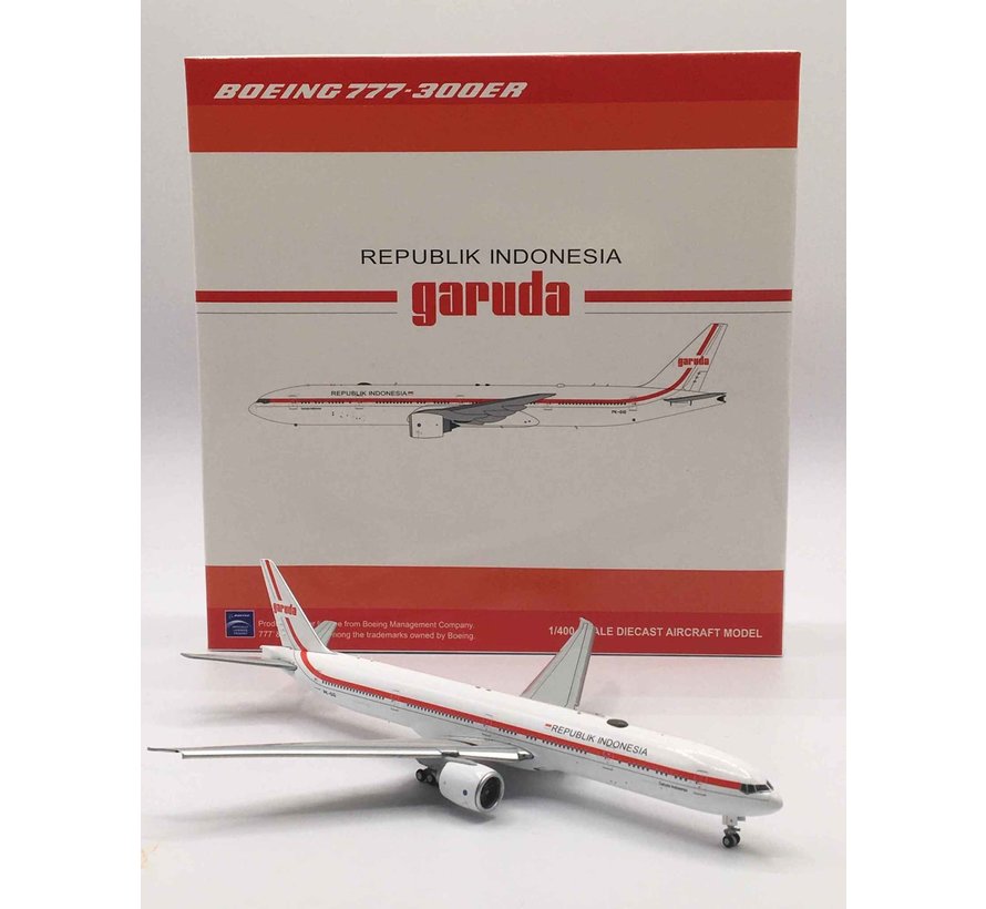 B777-300ER Garuda Indonesia Republik Retro PK-GIG 1:400 flaps