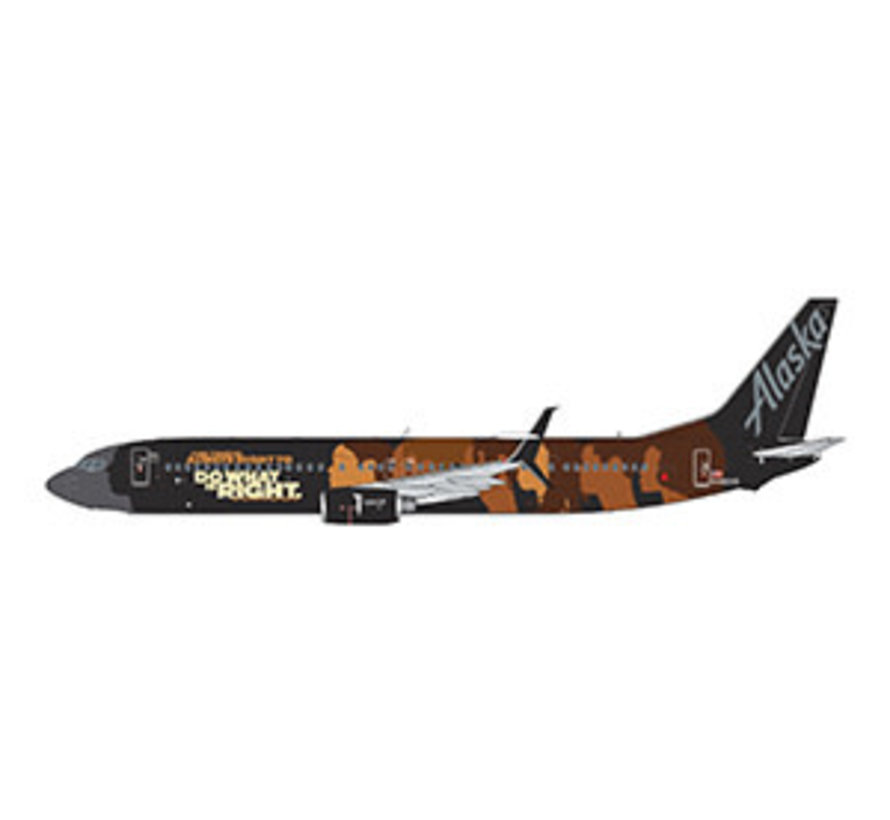 B737-900ER Alaska Our Commitment N492AS 1:200