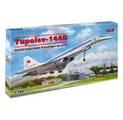 ICM Model Kits TU144D Aeroflot Supersonic Transport Soviet 1:144