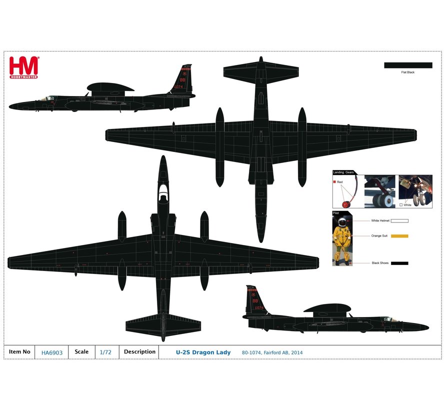 U2S Dragon Lady 9RW BB 80-074 RAF Fairford 2014 1:72