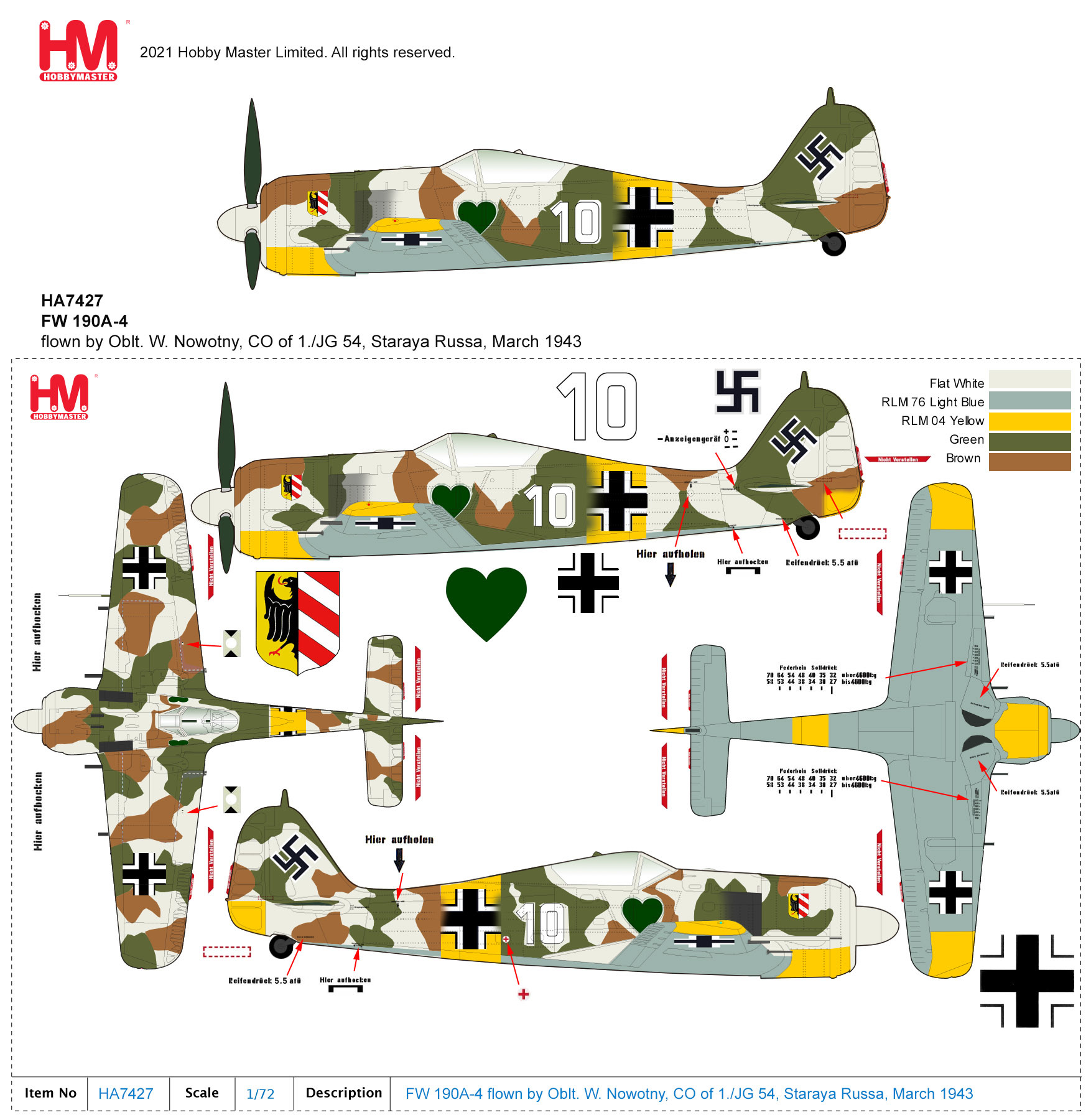 Fw190a 4 1 Jg 54 White10 Nowotny Staraya Russia 1 48 Avworld Ca