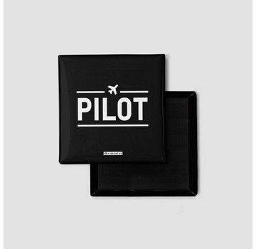 Airportag Magnet Pilot Black