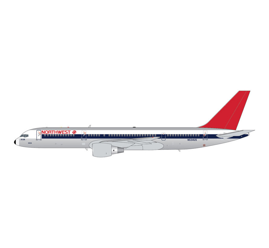 B757-200 Northwest 1980s livery N534US 1:400 polished