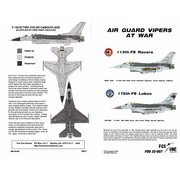 FOX ONE F16C Air Guard Vipers at War 1:32 decals**Discontinued**