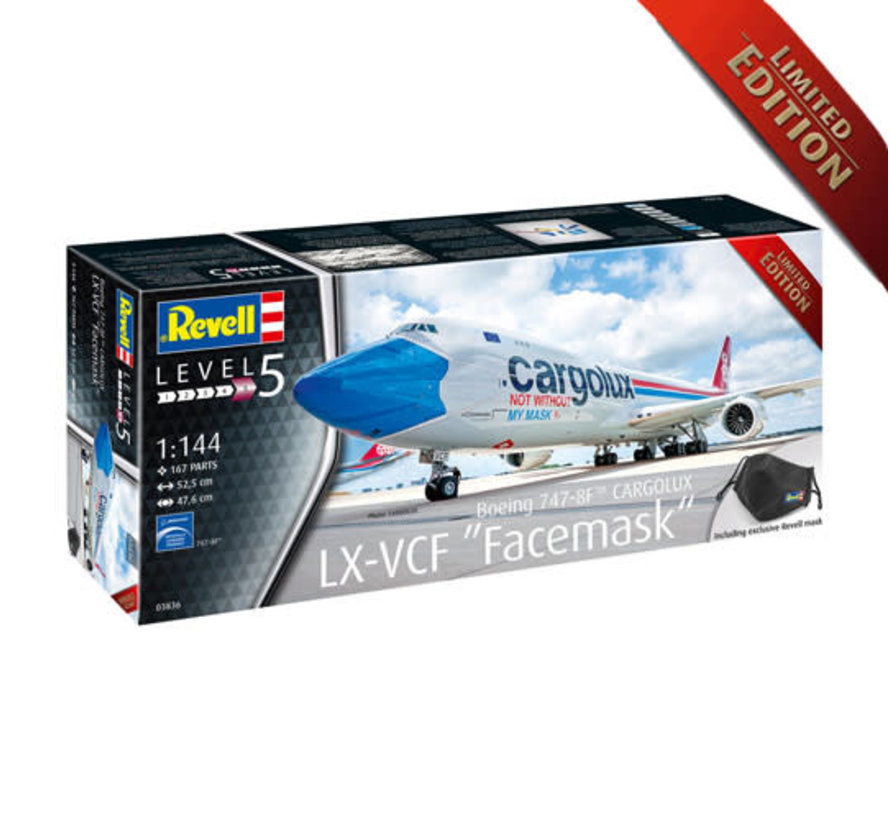 B747-8F CARGOLUX 'Not without my mask' 1:144 Limited Edition