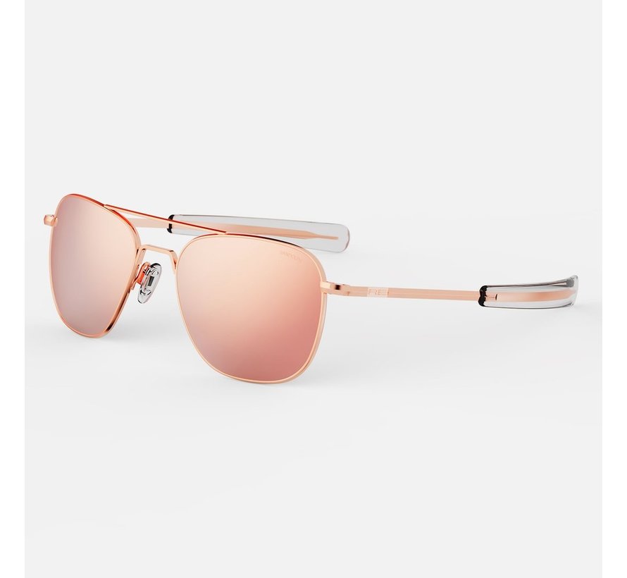 Aviator 22K Rose Gold Skyforce™ Polarized Rose Gold