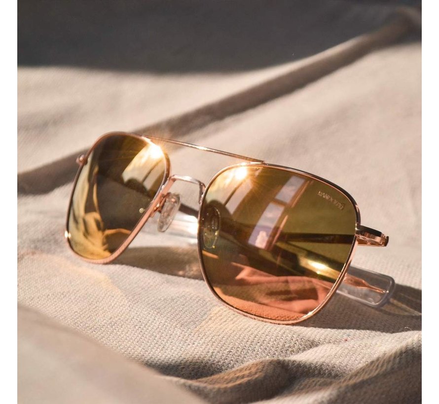 Aviator 22K Rose Gold Skyforce™ Polarized Rose Gold