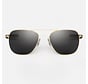 Aviator 23K Gold Skytec™ Polarized American Gray