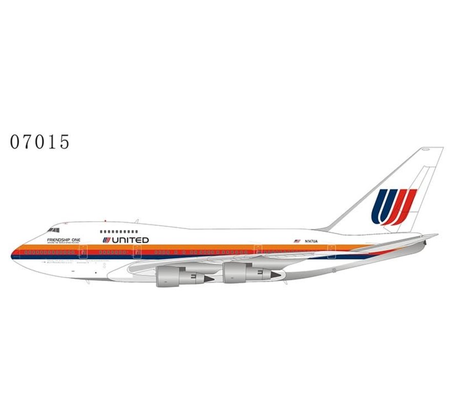 B747SP United Airlines Saul Bass Friendship One N147UA 1:400