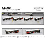 JC Wings Airport Passenger Bus SATS 1:400 (4 in each set) +preorder+
