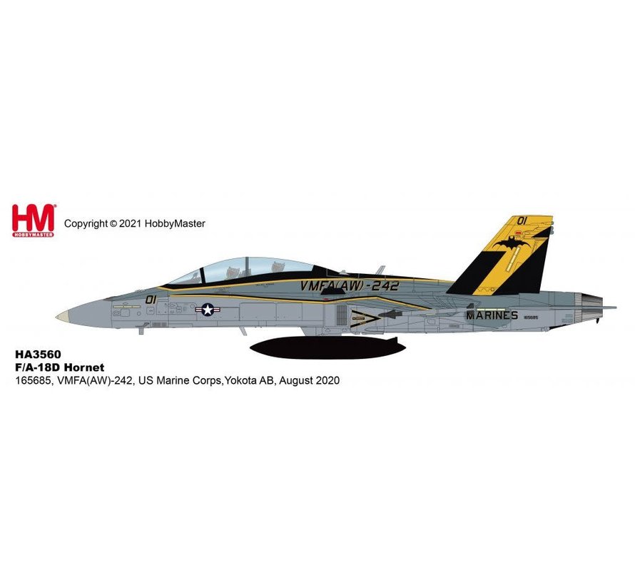 FA18D Hornet VMFA(AW)242 USMC DT-01 Yokota AB Japan 1:72
