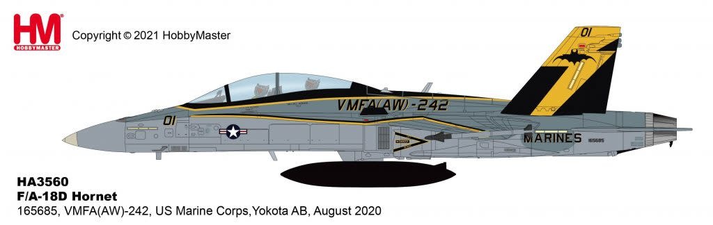 Japan　VMFA(AW)242　01　AB　Yokota　USMC　Hornet　FA18D　1:72