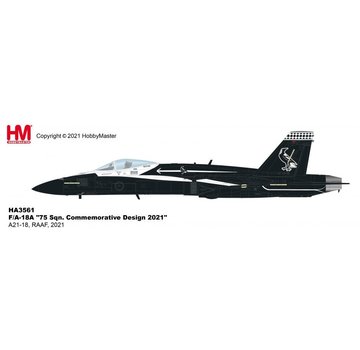 Hobby Master FA18A Hornet 75 Sqn. RAAF Commemorative Design 2021 1:72 with stand