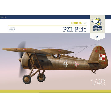 Arma Hobby PZL P.11c with basic etch parts 1:48