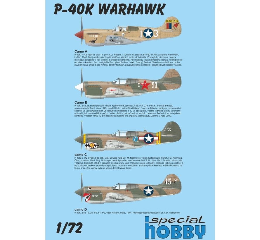 P40K-1/5 Warhawk "Short Tail" 1:72